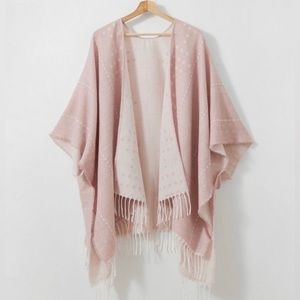 Gentle Fawn Kimono Pale Pink Wrap Shawl M/L
